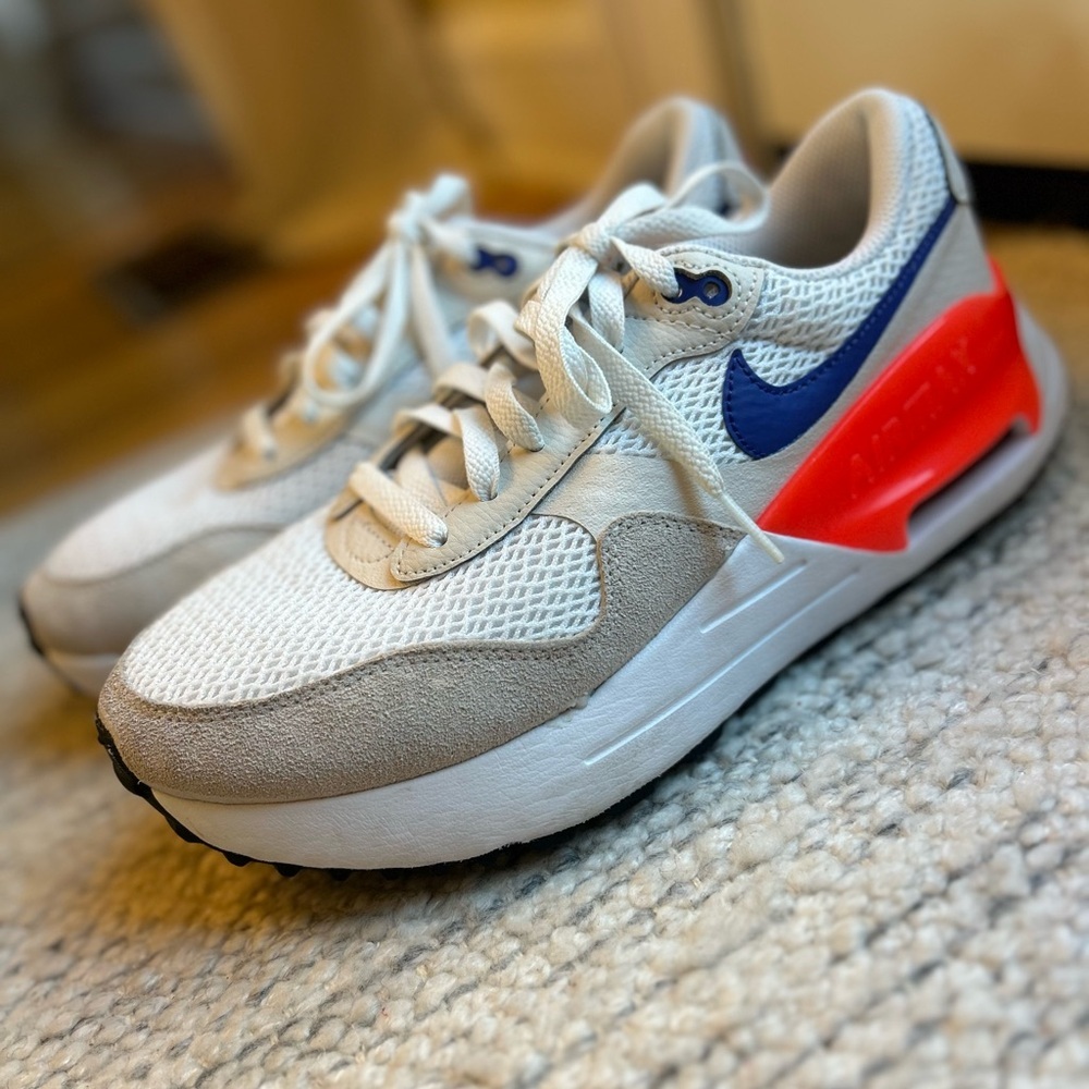 Nike Air Max System White Brite Crimson Lapis Women’s Shoes - Picture 13 of 13
